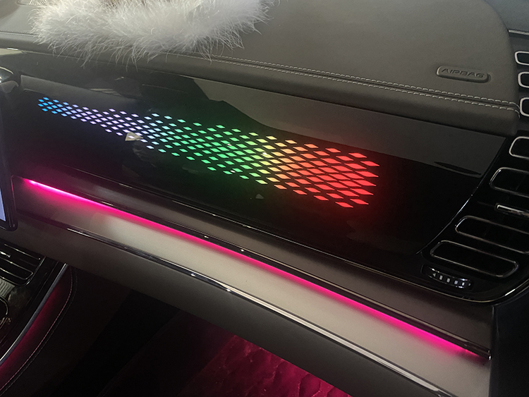 广州曾小姐比亚迪汉氛围灯改装案例