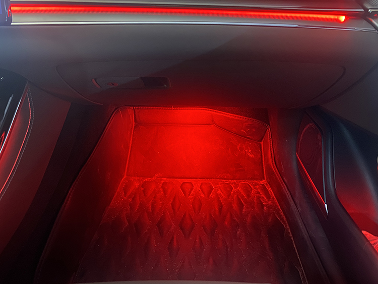 广州曾小姐比亚迪汉氛围灯改装案例